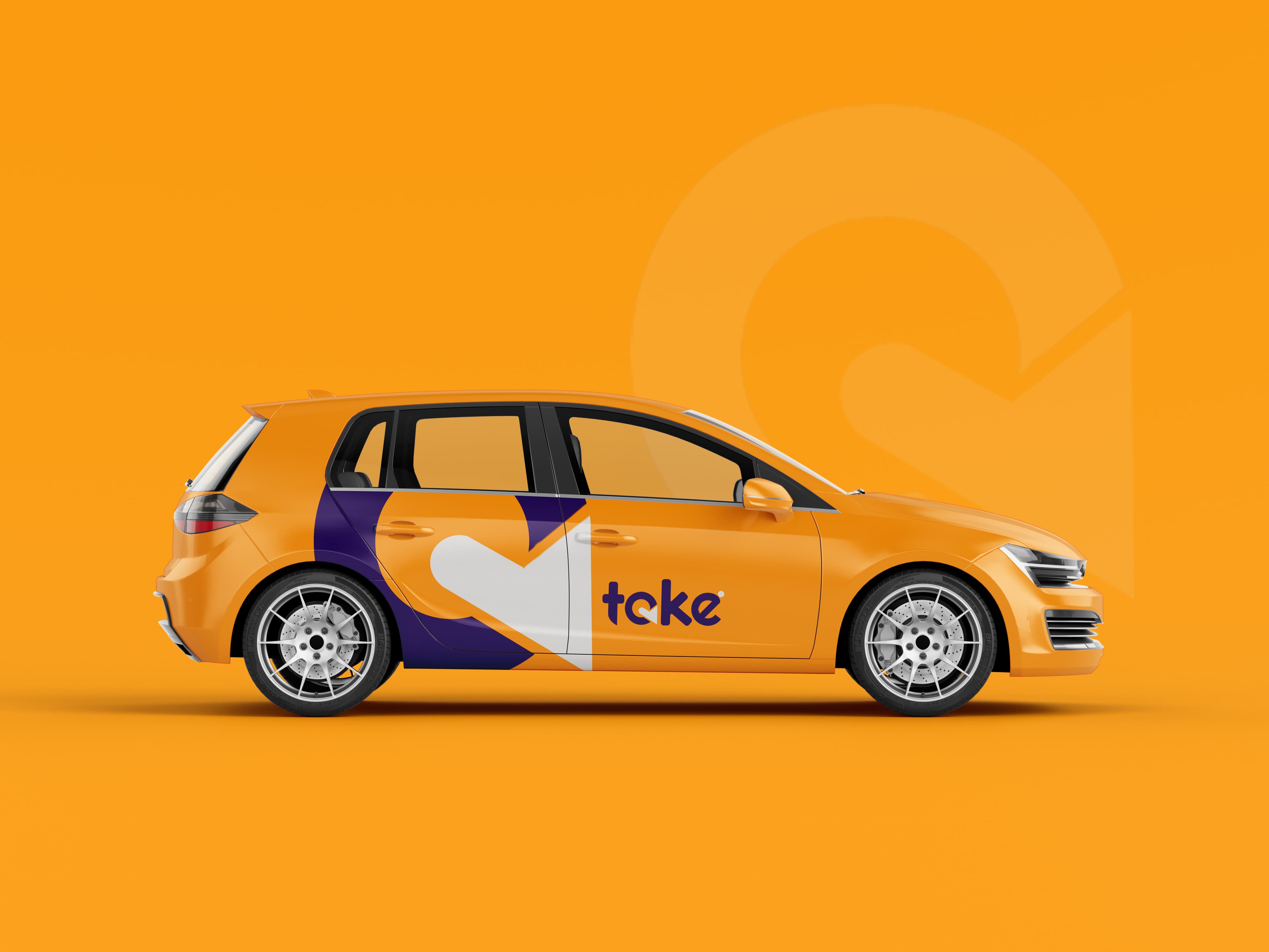 Take gold hatchback
