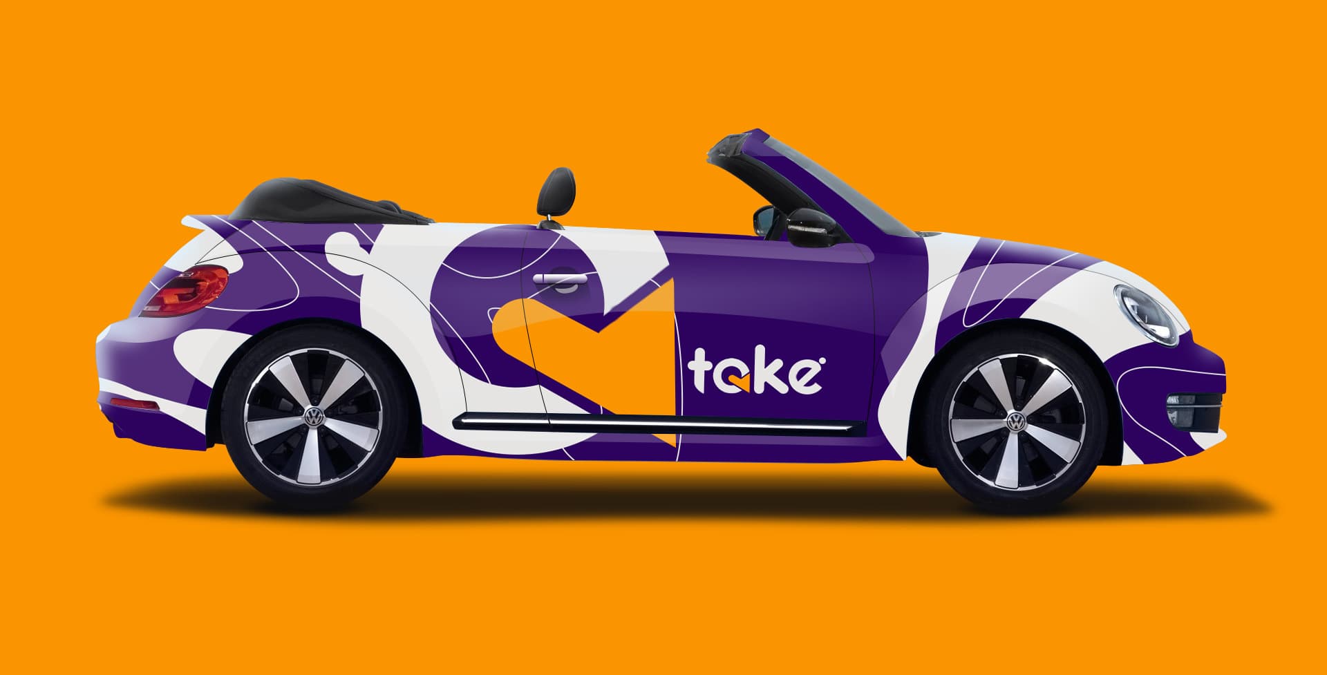 Take purple convertible