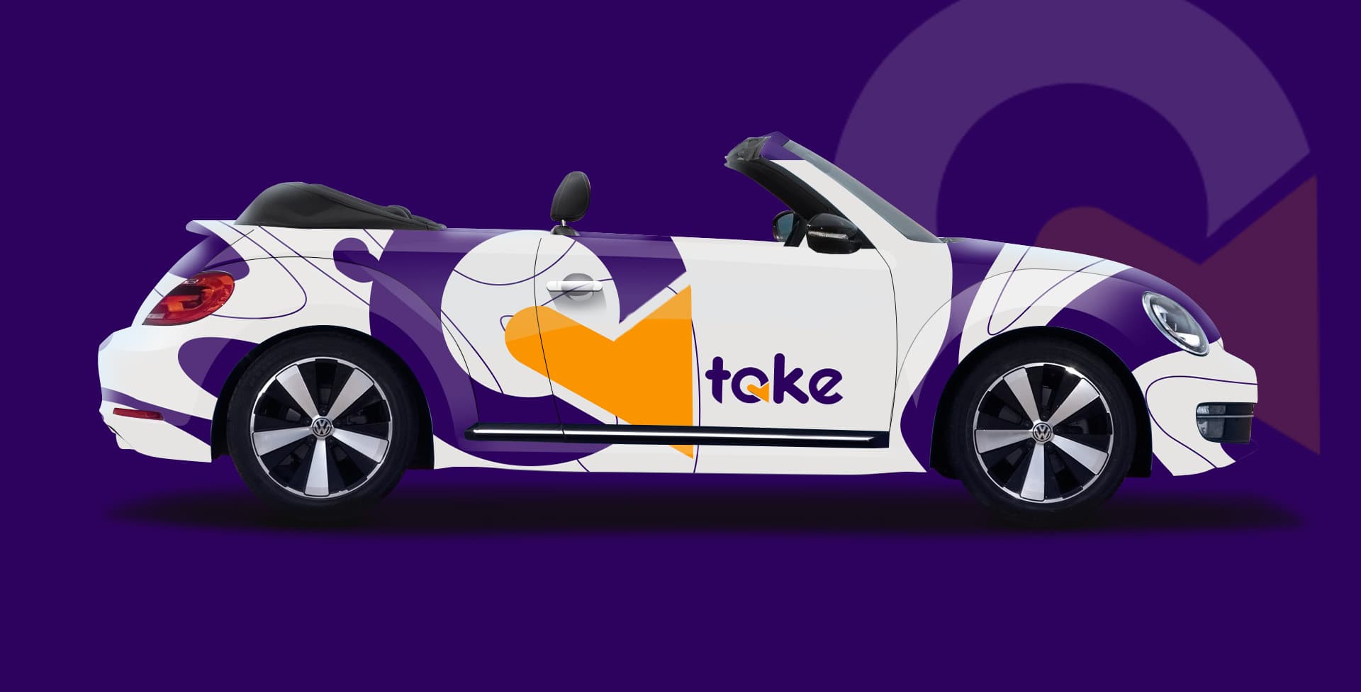 Take white convertible