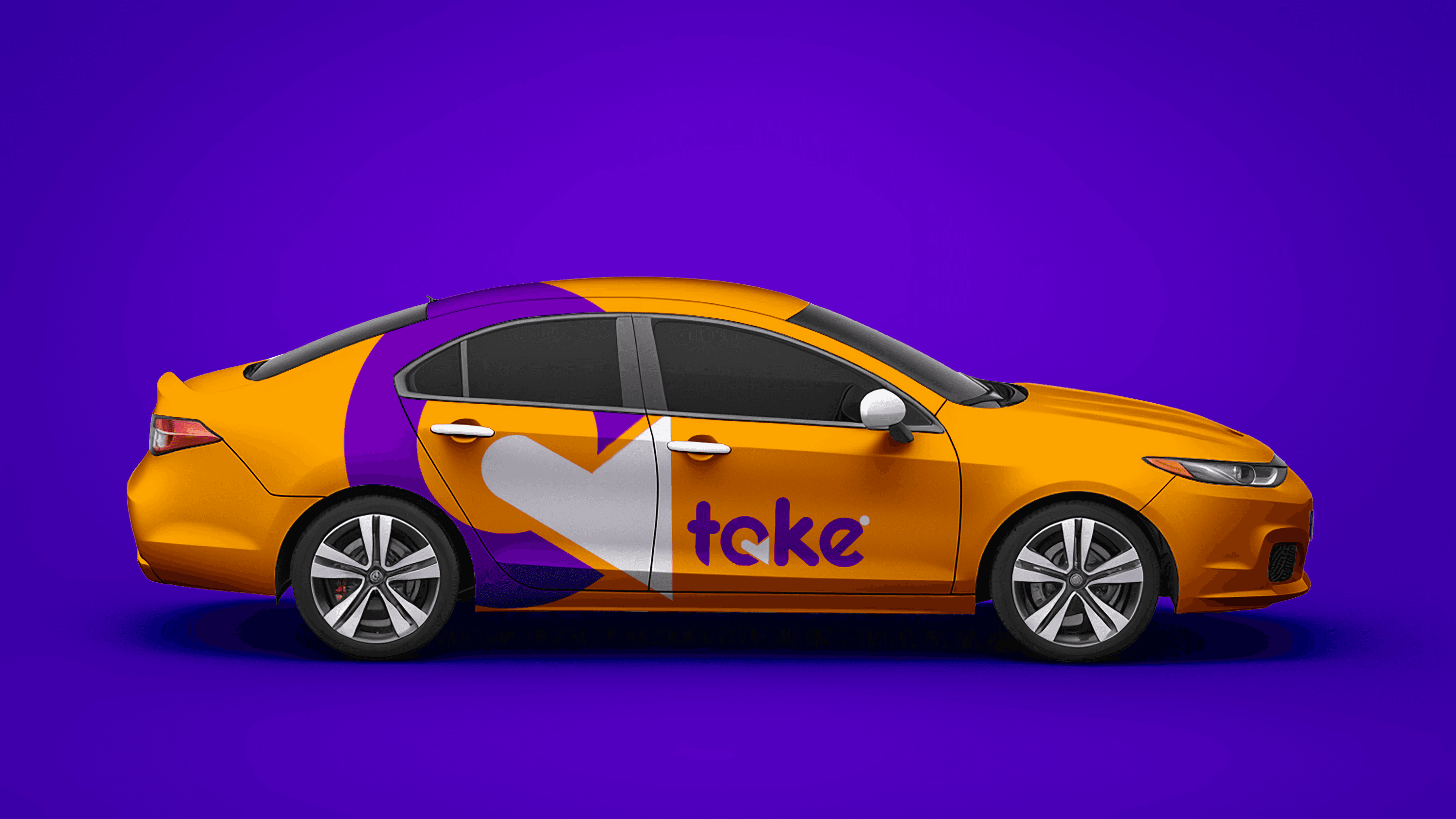 Take gold sedan